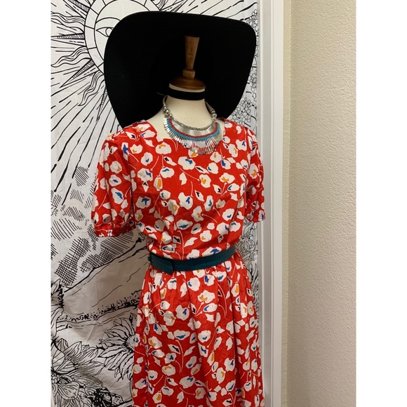 🌈 Artistic Vintage flower dress - Picture 11 of 11